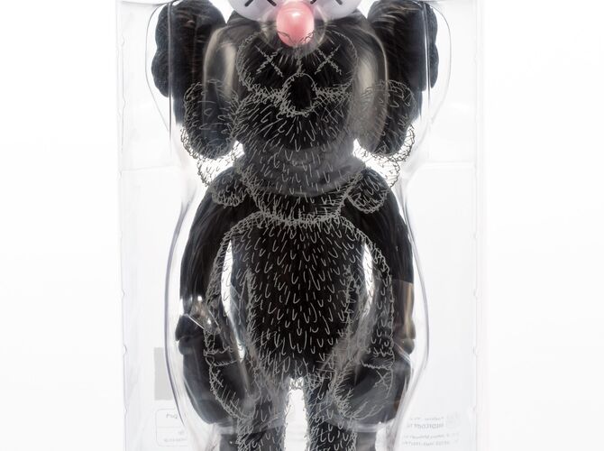 Kaws Bff Plushie Black Pet Companion Toy – bearsupreme