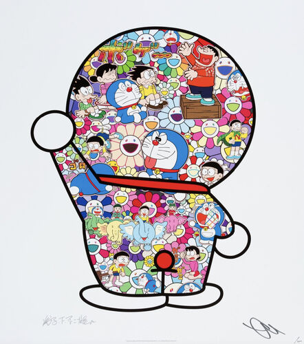Takashi Murakami's Superflat Doraemon Exhibition Opening at the