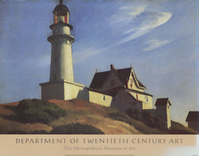 Edward Hopper The Lighthouse at Two Lights (1987) Artsy
