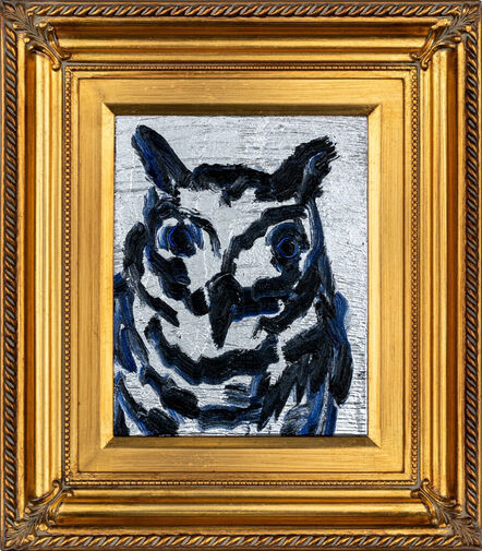 Hunt Slonem, ‘'Night Owl' Unique painting’, 2023