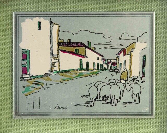Aldo Riso | Urban Landscape with Sheeps (1970) | Available for Sale | Artsy