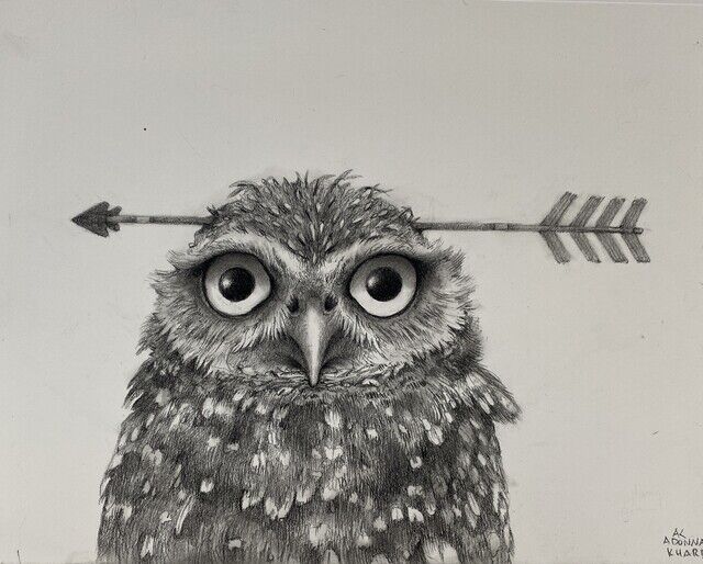 Adonna Khare | Owl with Arrow (2025) | Artsy
