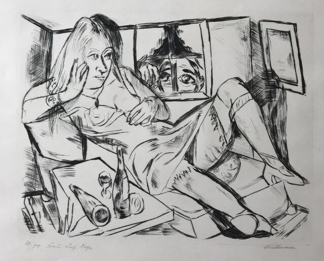 Max Beckmann | "Frau in der Nacht" (Woman at Night) (1920) | Available Sale | Artsy