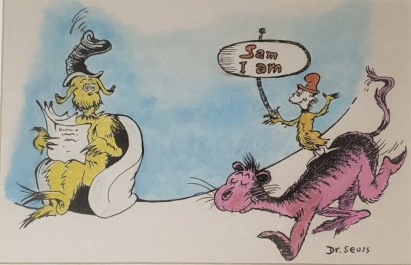Dr. Seuss | Green Eggs and Ham with Sam I Am (ca. 1970s) | Art & Prints ...