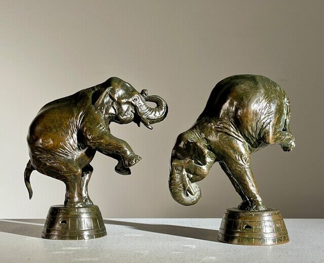 Frederick Roth Frederick Roth | Performing Elephants (pair) (1902) | Available for ...