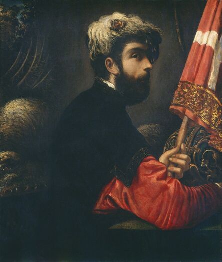 Jacopo Tintoretto, ‘Portrait of a Man as Saint George’, 1540-1550