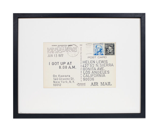 On Kawara I Got Up At 8 08 A M Jun 13 1977 1977 Artsy on-kawara-i-got-up-at-8-08-a-m-jun-13-1977-1977-artsy