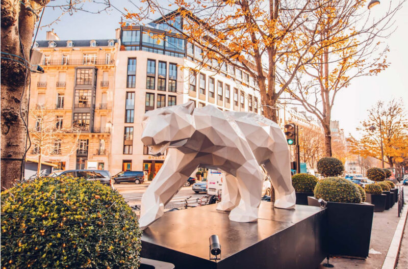 Louis Vuitton Bear 400 White, Sculpture by Na$H