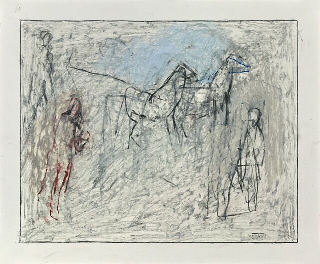 Thaddeus Radell Thaddeus Radell | Drawings from Mt Gretna: Wild Horses (XLVI) (2019 ...