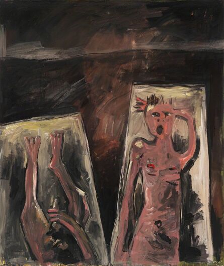 Walter Dahn, ‘The Bed-Painting II’, 1983