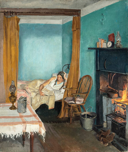 Stephen Bone, ‘Mary Adshead in Bed’, 1930