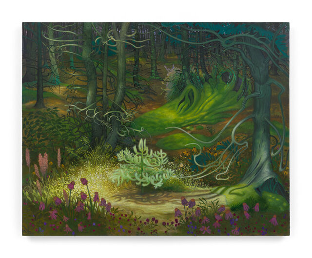 Inka Essenhigh | Forest with Dappled Light (2022) | Artsy