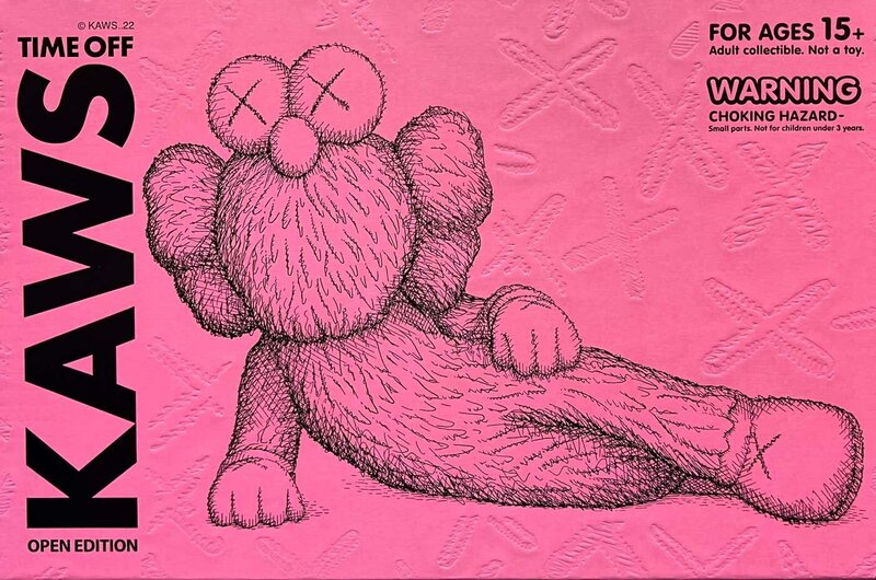 Kaws Time Off Vinyl Figure SS 23 - Pink