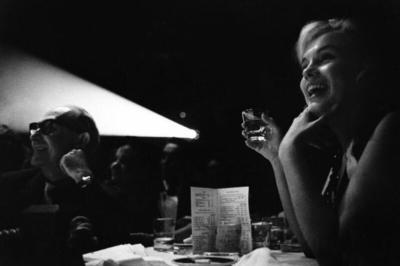 Elliott Erwitt | Marilyn Monroe and Lee Strasberg Watching the Rushes of  'The Misfits', Reno, Nevada (1960) | Available for Sale | Artsy