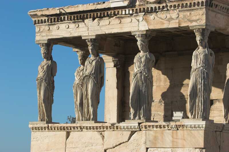 Acropolis, Athens, Greece | Porch of the Maidens (south porch), Erechtheion (421-406 BCE) | Artsy