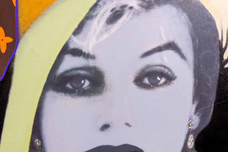 Steve Kaufman - Marilyn Monroe Hollywood Louis Vuitton Original Oil  Painting Trunk - for sale