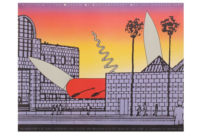 Claes Oldenburg & Coosje van Bruggen | The Knife/Ship II (1988) | Artsy