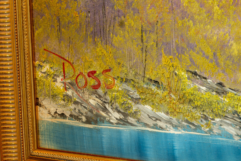 Bob Ross, Bob Ross Towering Peaks Signed Original Painting Contemporary  Art (1980-2000)