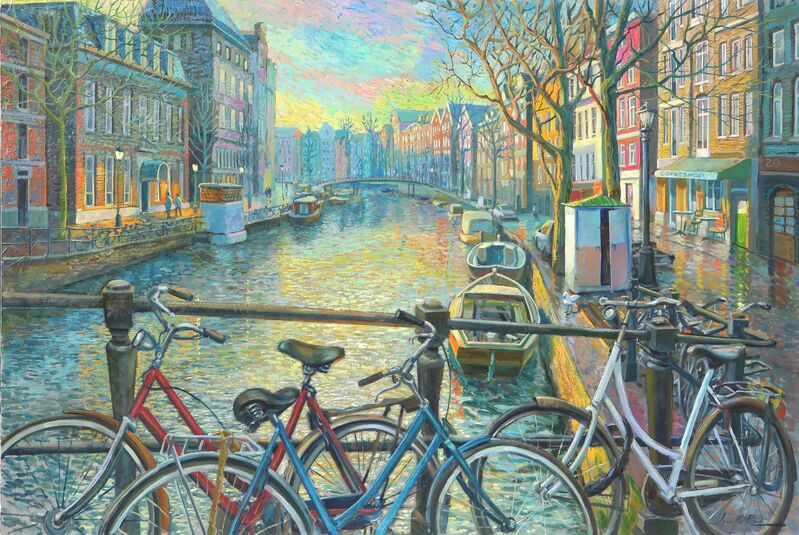 ziekte Onophoudelijk Merg Juan del Pozo | Amsterdam Canal - Europe landscape painting (2020) |  Available for Sale | Artsy