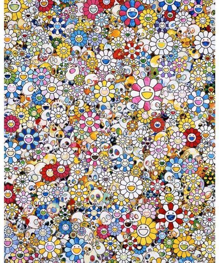 Takashi Murakami Flowers and Skulls Jacquard Denim Pants Dark Blue Men's -  SS23 - US