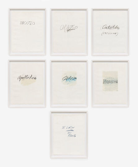 Cy Twombly, ‘Six Latin Writers and Poets’, 1976