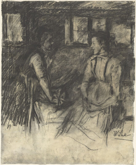 Wilhelm Leibl, ‘Two Women in the Kitchen’, 1895/1897