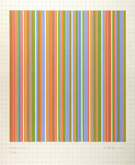 Bridget Riley, ‘4 colours; R,Y,B,G. 9 whites’, 1983