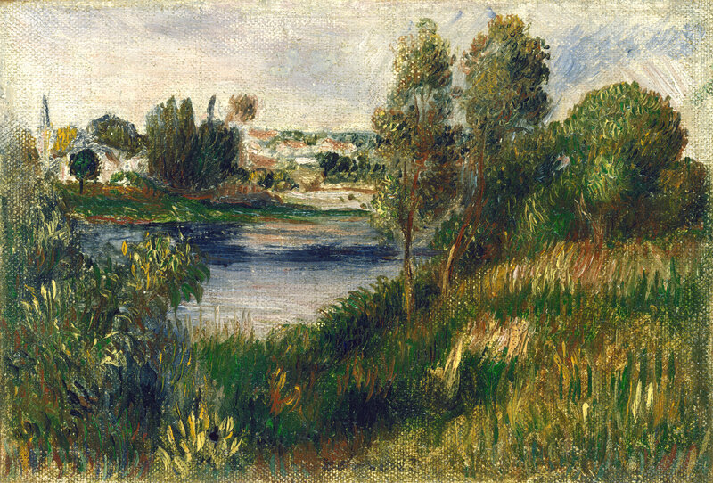 Pierre Auguste Renoir Landscape At V theuil ca 1890 Artsy pierre-auguste-renoir-landscape-at-v-theuil-ca-1890-artsy