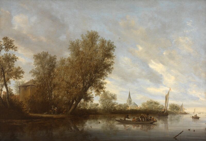 waardigheid verjaardag Toelating Salomon van Ruysdael | The Ferry Boat (1645) | Artsy
