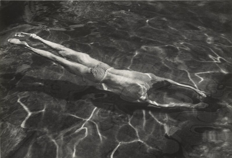 André Kertész | [Underwater Swimmer] (negative 1917; print 1970s) | Artsy
