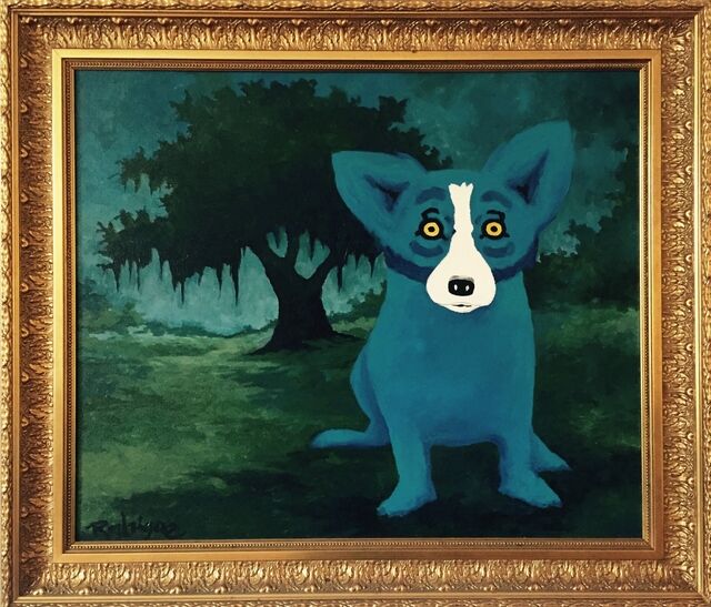 how many blue dog paintings are there