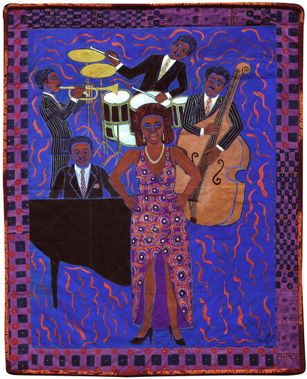 Faith Ringgold, ‘Jazz Stories: Mama Can Sing, Papa Can Blow #8: Don't Wanna Love You’, 2004