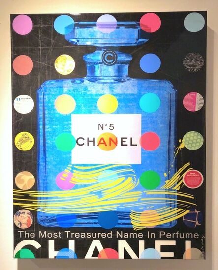 Chanel #5: Black Print  Nelson De La Nuez, known as the King of Pop Art  highly collected contemporary art, originals and prints