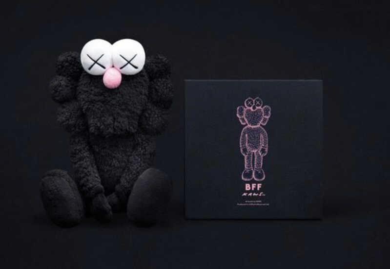 KAWS KAWS BFF Plush (KAWS black BFF), Plush figure (2016