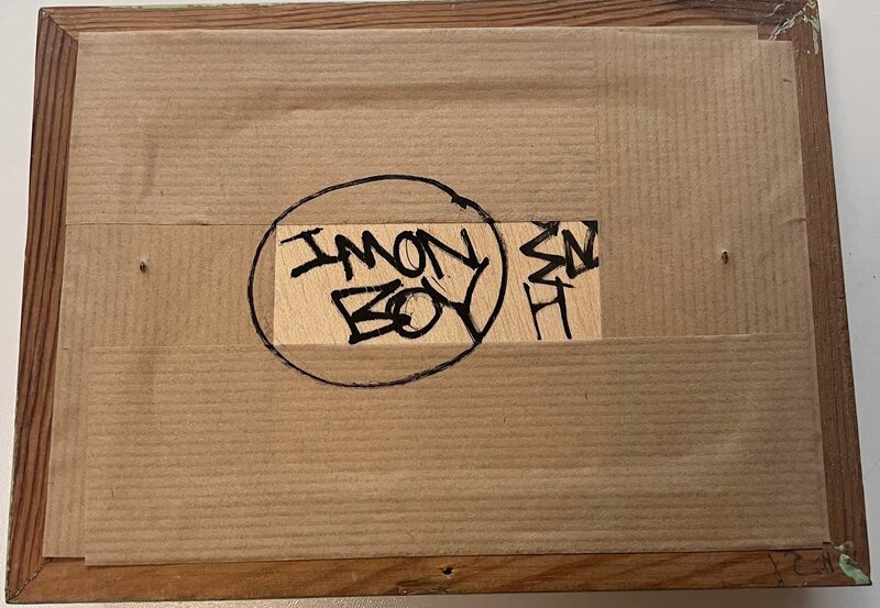 Imon Boy, ‘Ahora No (Not Now)’, 2020, Mixed Media, Mixed media on wood, Artsy Auctions