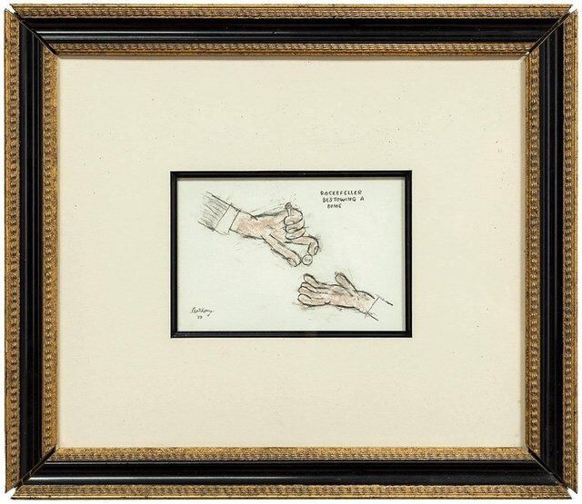 William Anthony | Rockefeller Bestowing a Dime (1980-1989) | Artsy