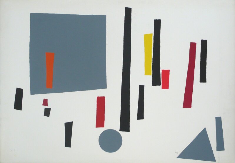 Mathias Goeritz  Siete torres negras en círculo (maqueta) (1974