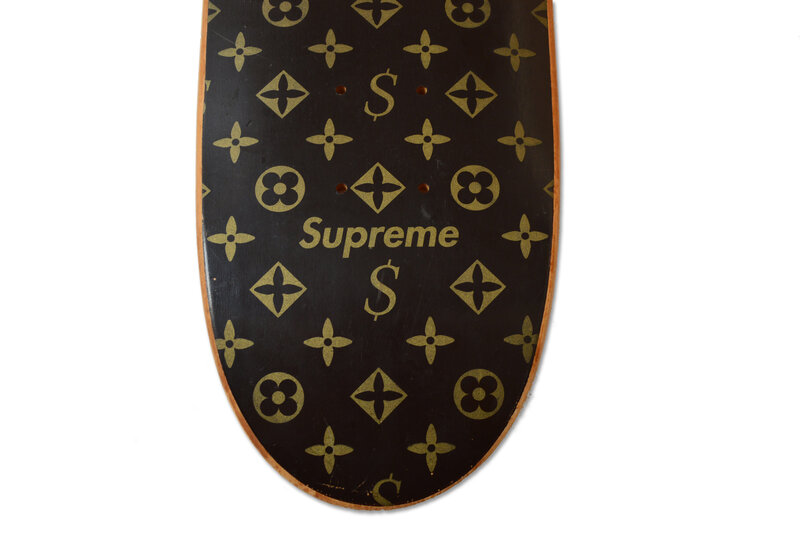 DENIAL Supreme x Louis Vuitton - Black - Skate deck SIGNED COA AP 1xRun