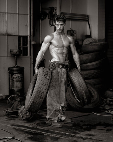 Herb Ritts’s Fred With Tires - For Sale on Artsy