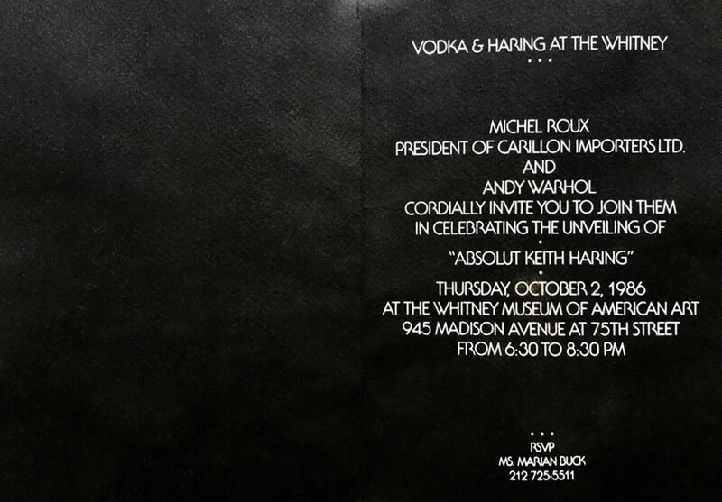 Keith Haring, Absolut Vodka (1986)