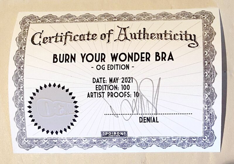 DENIAL, Burn Your Wonder Bra! (2021), Available for Sale
