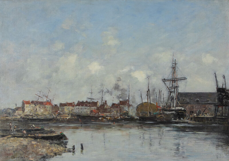 Eugène Boudin | Dunkerque, le bassin (1889) | Available for Sale | Artsy