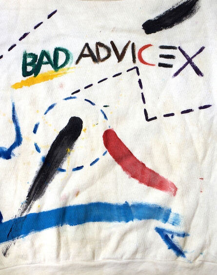 Jean-Michel Basquiat, ‘Basquiat hand-painted sweatshirt 1979/1980 (early Jean-Michel Basquiat)’, c. 1979