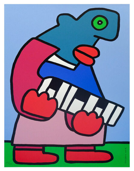 Thierry Noir, ‘Keyboard Player’, 2015