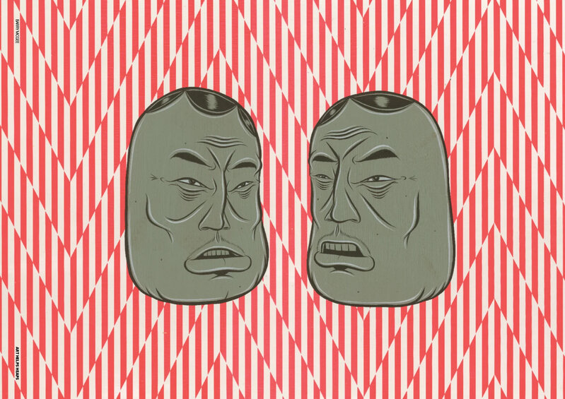 Multiple Faces Print Two Faces (2022) by Barry McGee - For Sale | Artsy