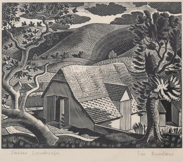Eric Ravilious | Sussex Landscape (1931) | Artsy