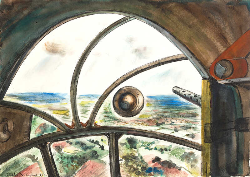 Peter Hurd From a Flying Fortress over England (1942) Artsy