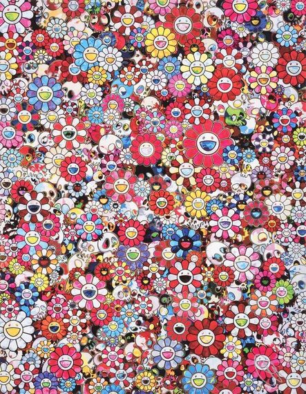 Takashi Murakami, Blue Flower & Skulls (2012), Available for Sale