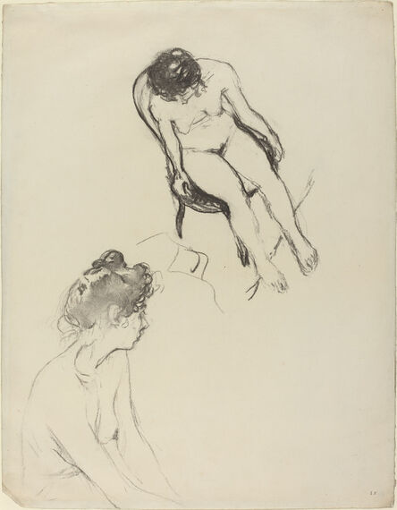 Édouard Vuillard, ‘Two Nude Figure Studies’, possibly 1900/1905