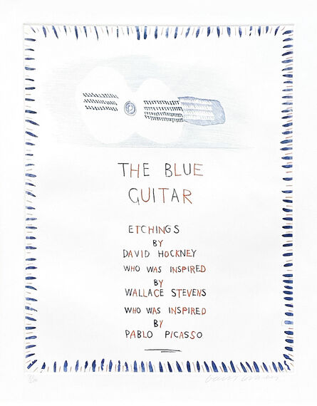 David Hockney, ‘The Blue Guitar 1 ’, 1976-1977